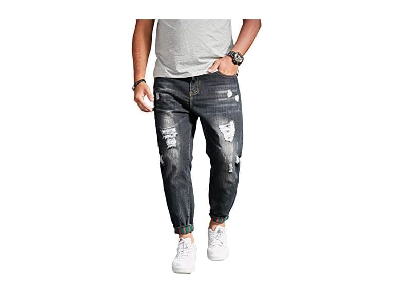Chouyatou Men (34) Casual Style Tapered Leg Pants - Image 1