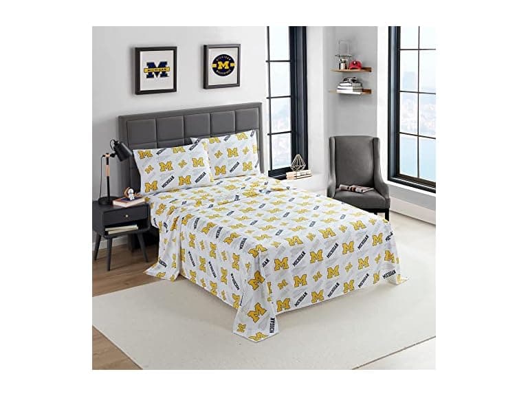 Michigan NCAA Licensed Sheet Set Twin XL - Image 1