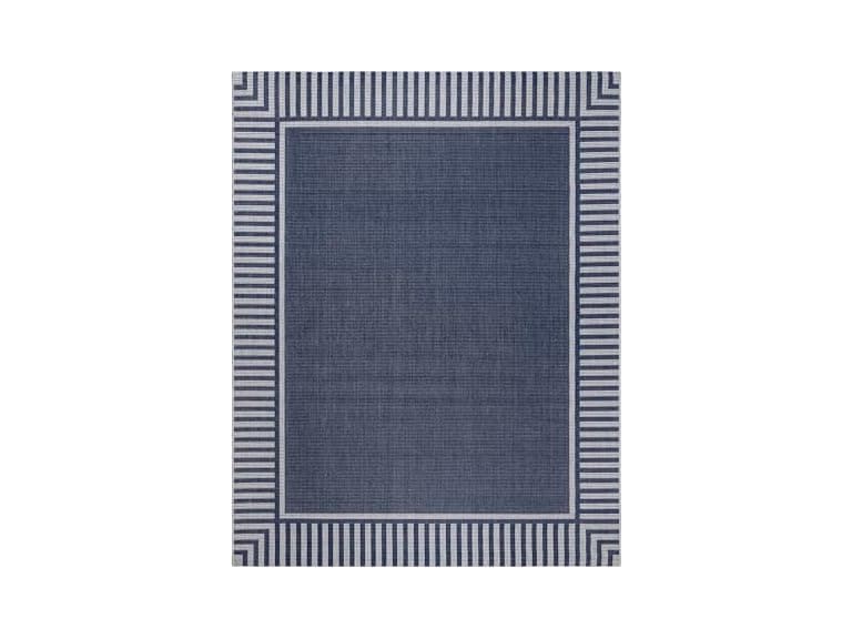 Gertmenian Flatweave Rug 9x13 Klano Navy - Image 1