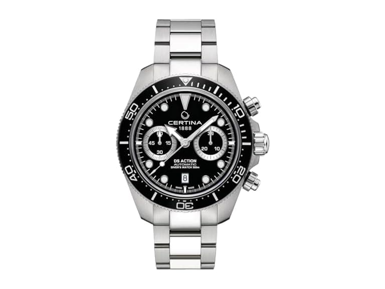 Certina, Mens, DS Action Chrono, 44.6, mm, Steel, Automatic Chrono, Date, Watch - Image 1