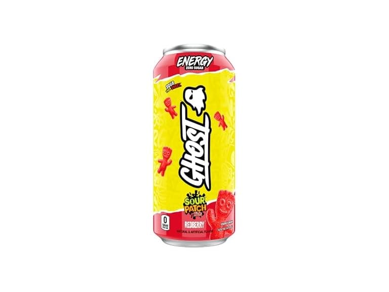 1CT GHOST Energy Drink - Single Can, Sour Patch Kids - Image 1