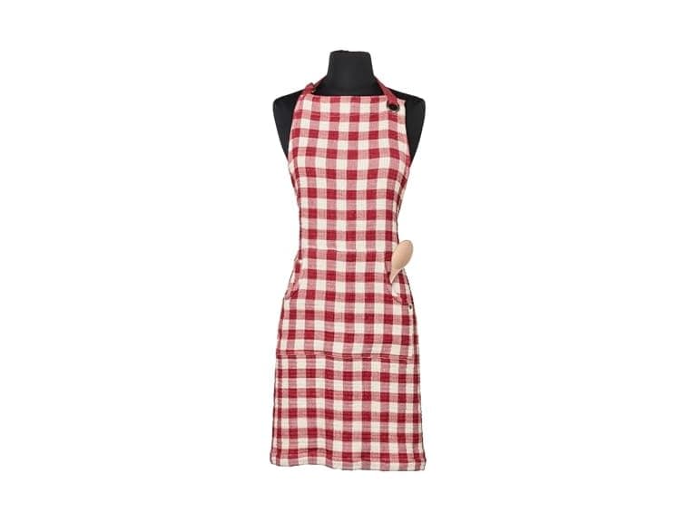 Abbott Collection Small Check Gingham Apron - Image 1