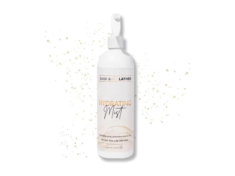 Bask and Lather Hydrating Hair Mist 16oz - Image 1