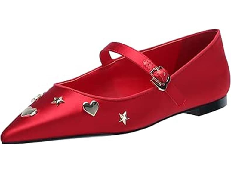 Karl Lagerfeld Women's Flat Red (6) - Image 1