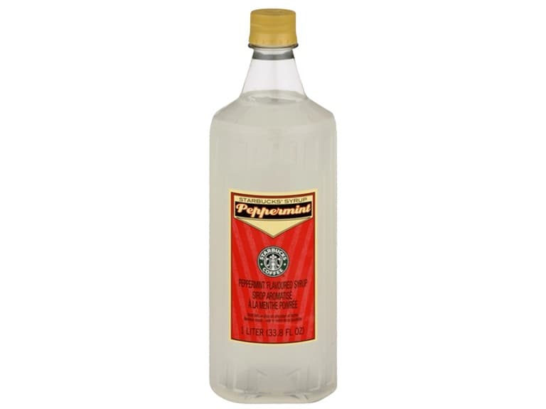 STARBUCKS Peppermint Syrup 1 Liter Bottle
