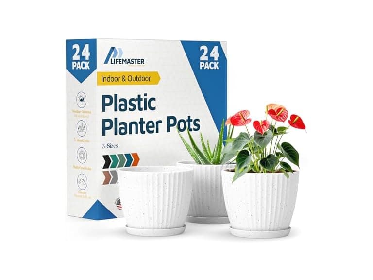 6" Plant Pots w/ Saucers 24pk - Image 1