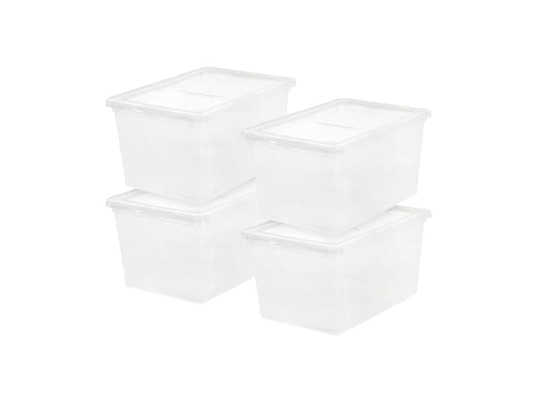 IRIS USA 4Pk Storage Bins w/Lids 58Qt - Image 1