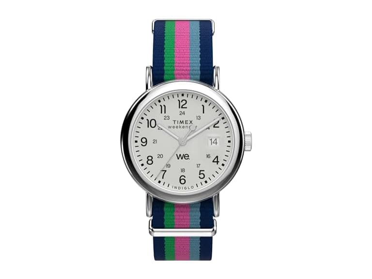 Timex Women Weekender 37mm Blue Strap Watch - Image 1