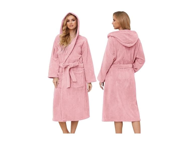PJGGZ Hooded Bathrobe for Women - Image 1