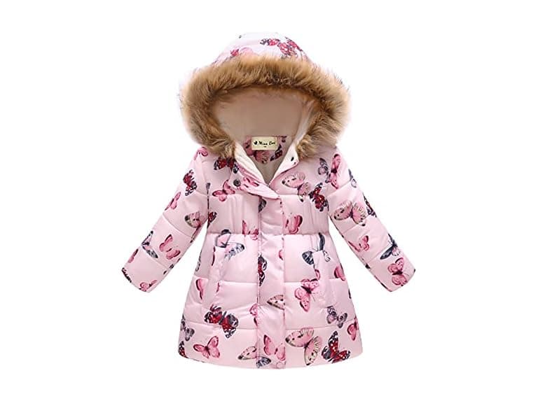 Miss Bei (6-7 Years) Kids Coat Pink Butterfly - Image 1