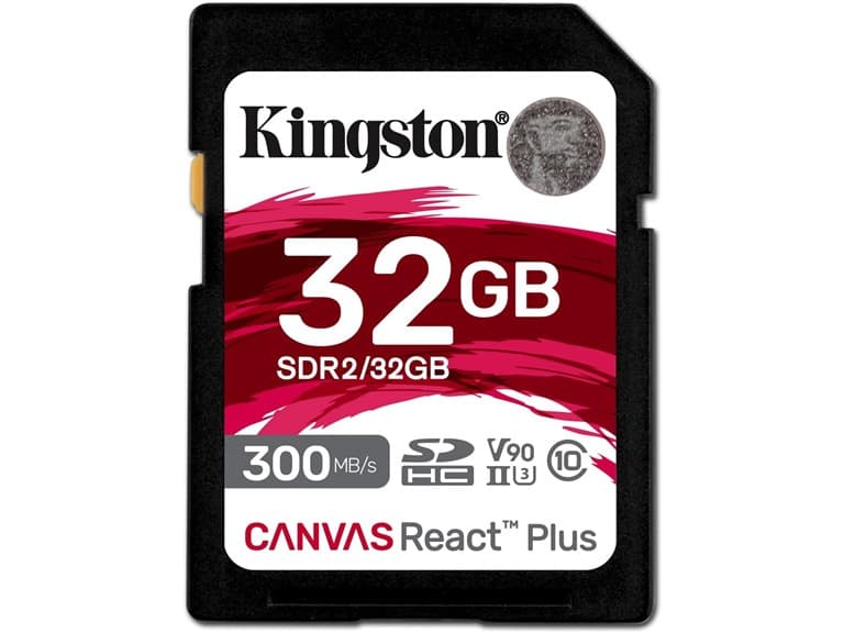 Kingston Canvas React Plus 32GB SD Card - Image 1
