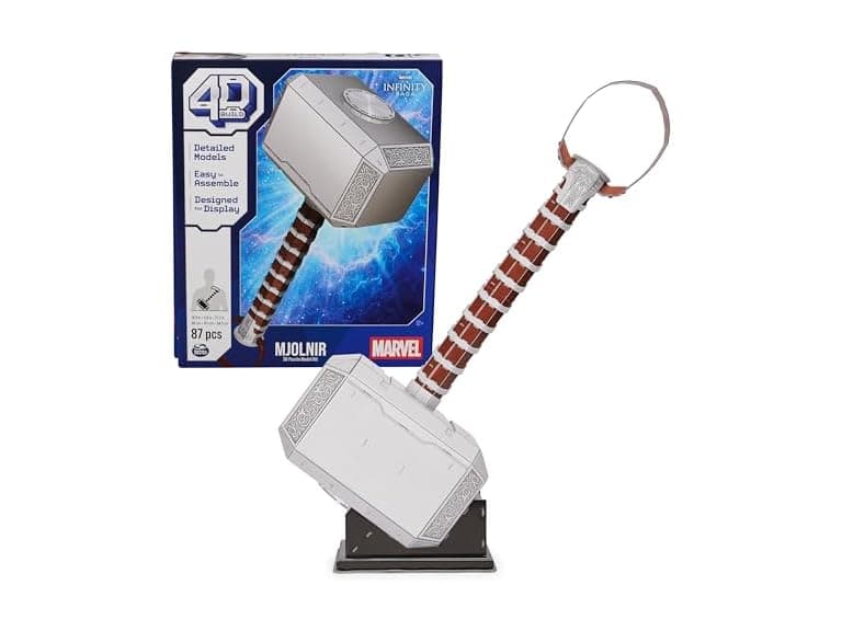 Marvel Mjolnir Thor Hammer 3D Puzzle Model Kit - Image 1