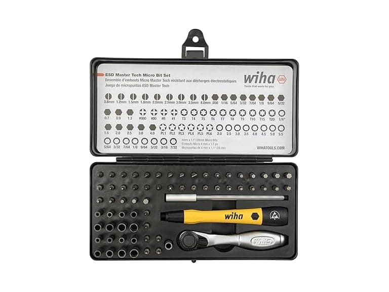 Wiha 75965 65pc System 4 ESD Ratchet & MicroBits Set - Image 1