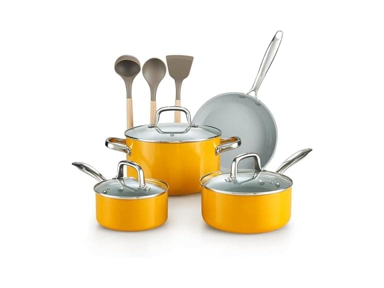Cook N Home Classic Nonstick Cookware 10 Piece Set - Image 1