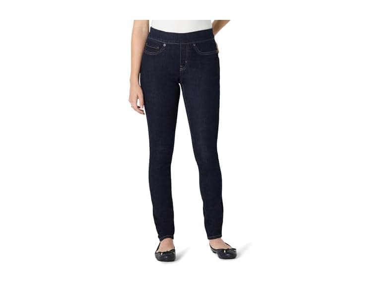 Amazon Essentials Womens Stretch Denim MidRise PullOn Skinny Jegging - Image 1