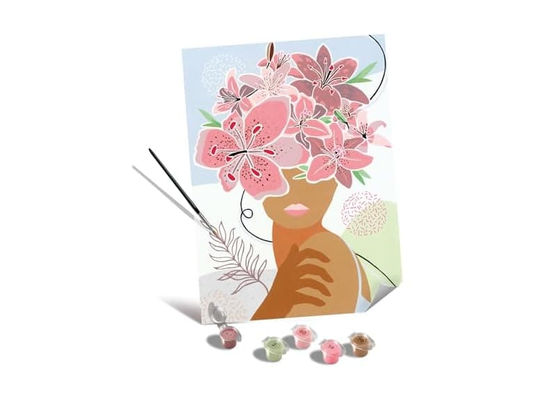 Ravensburger Relax CreArt Flowers My Mind DIY Kit - Image 1