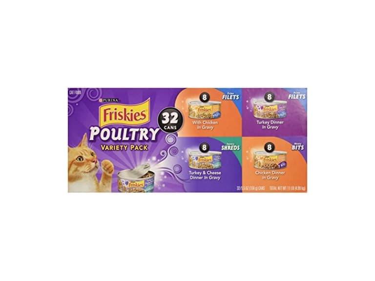 Friskies Purina Poultry Variety Pack, 11 lb, 32 Cans - Image 1