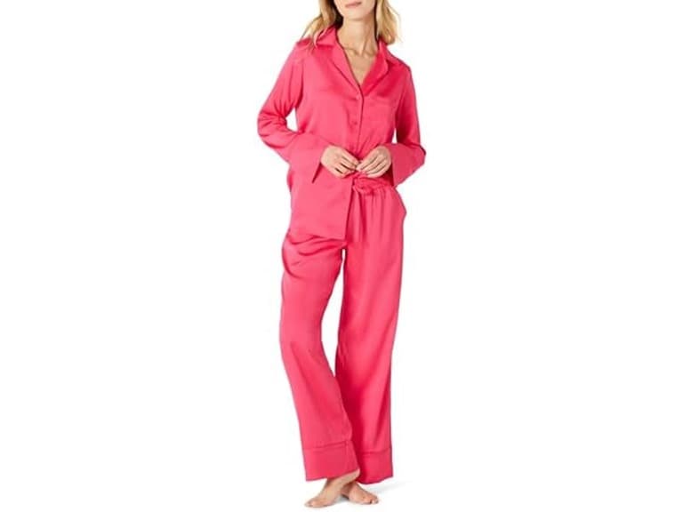 Amazon Essentials Women Satin Pajama Shirt Set - Image 1