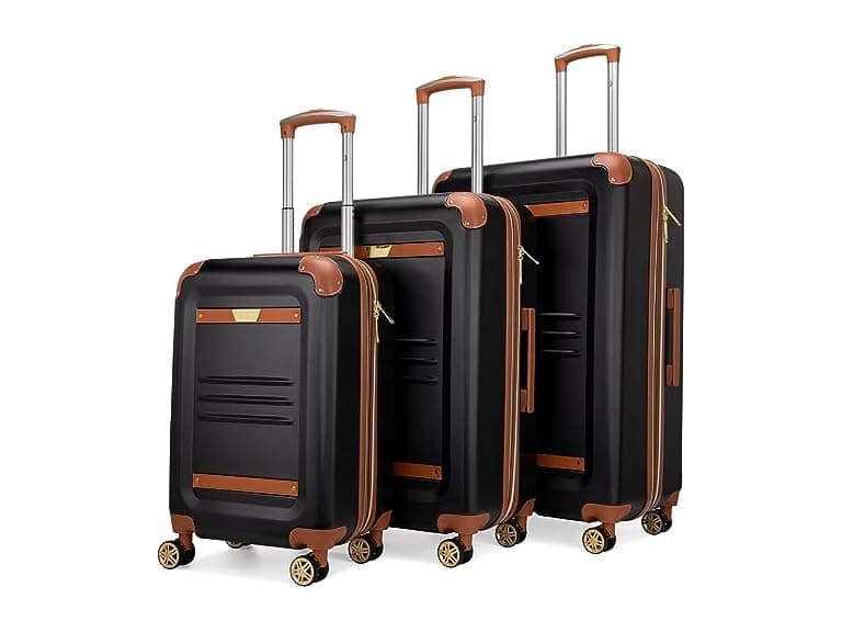 Vintage 3Pc Spinner Luggage Set - Image 1