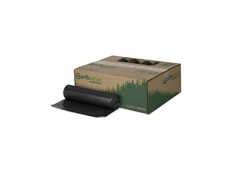 Can Liners 56 Gallon Black 100ct - Image 1
