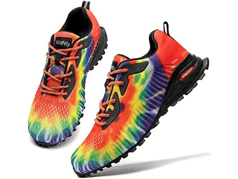 Kricely Men's Trail Running Shoes- Rainbow - Image 1