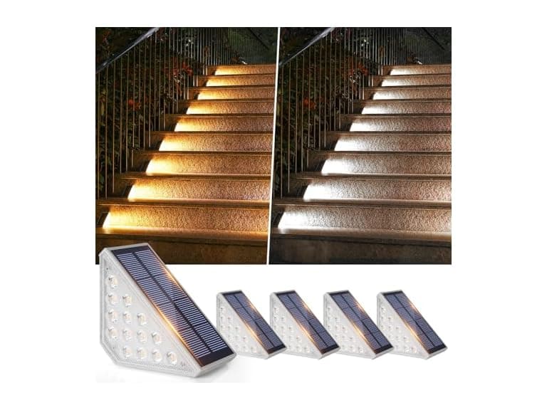 Bosceos 2-in-1 Solar Stair Lights - Image 1