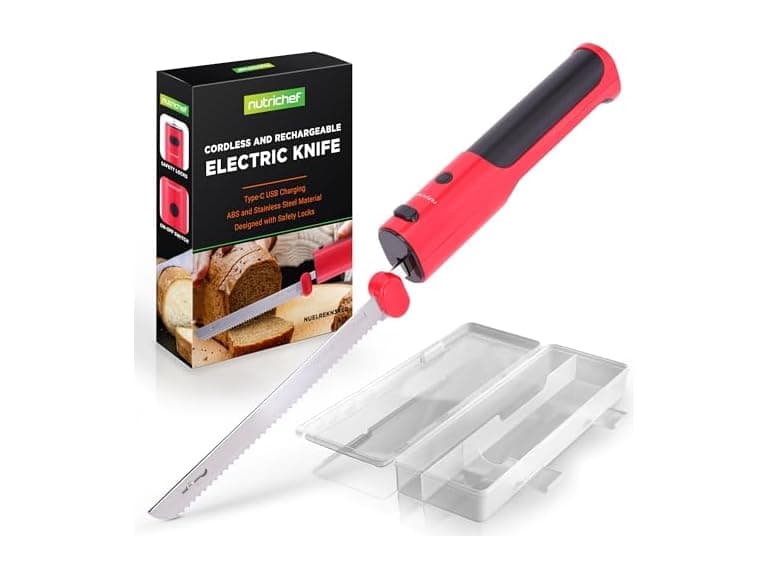NutriChef Cordless Electric Knife - Image 1