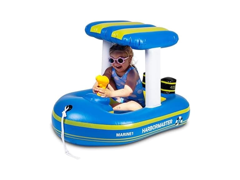 Zone Tech PA0011 Toddler Inflatable Harbor Patrol Boat - Image 1