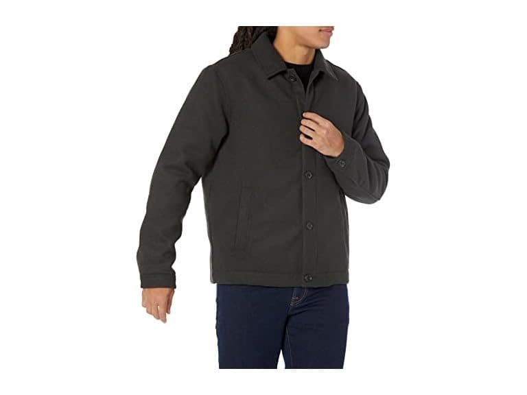Amazon Essentials Mens Wool Blend Bomber Jacket - Image 1