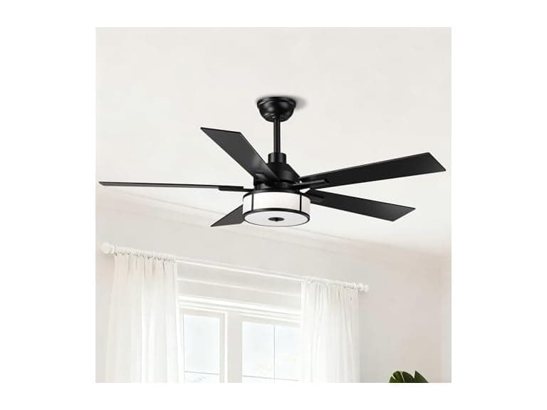 Parrot Uncle 52" Ceiling Fan with Lights & Remote - Image 1
