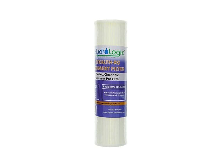 Hydro-Logic Stealth RO Sediment Filter - Pleated/Cleanable