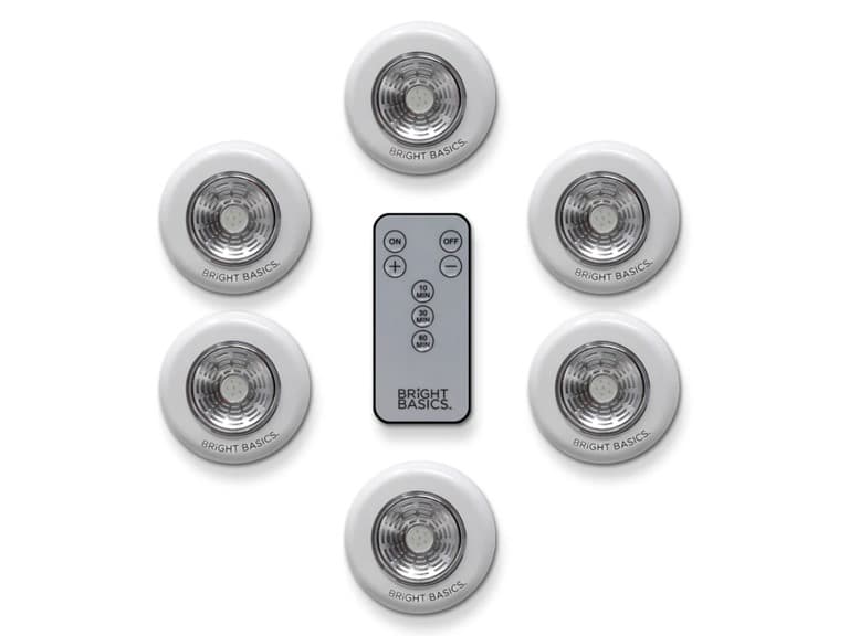 Aduro 6 Pack Wireless LED Lights w/ Remote Control - Image 1