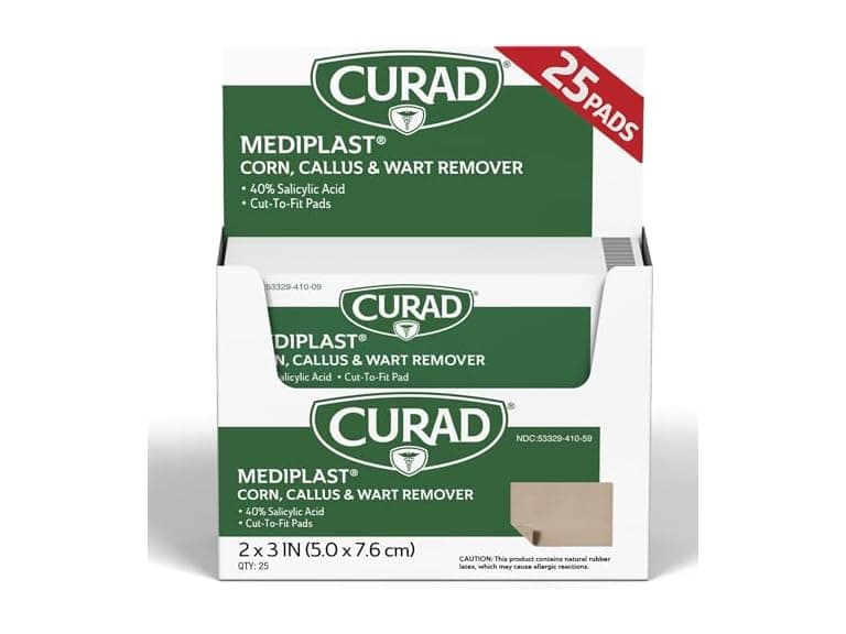 Curad Mediplast Corn Callus Wart Remover Pads 25ct - Image 1