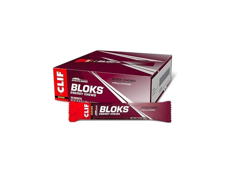 18CT CLIF BLOKS - Black Cherry Flavor with Caffeine - Image 1