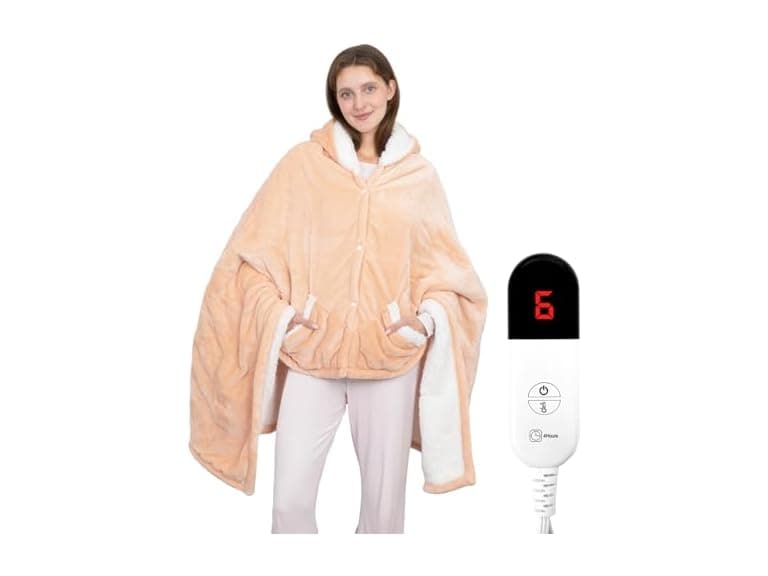 HOW'S MY HOUSE Wearable Heated Throw Blanket - Image 1
