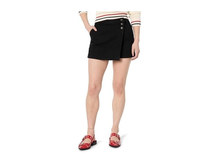 The Drop Gabby Denim Wrap Skort (35) - Image 1