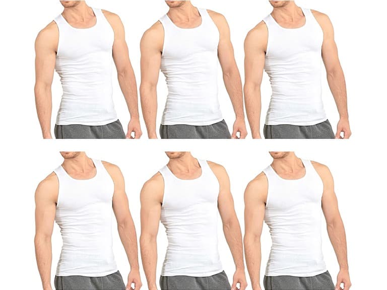 6Pk Knocker 100% Cotton A-Shirt - Image 1