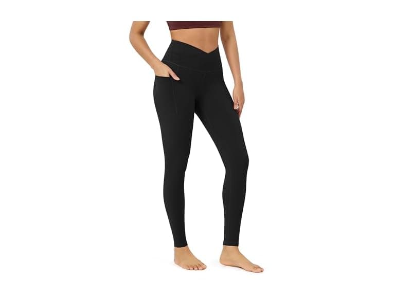 Ododos Women (L) Cross Waist Leggings - Image 1