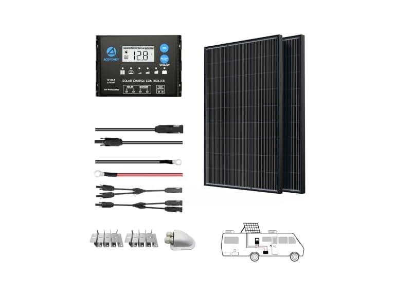 200W N-Type 12V Bifacial Solar Kits