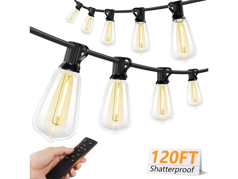 Brightever Outdoor String Lights w/Remote - Image 1