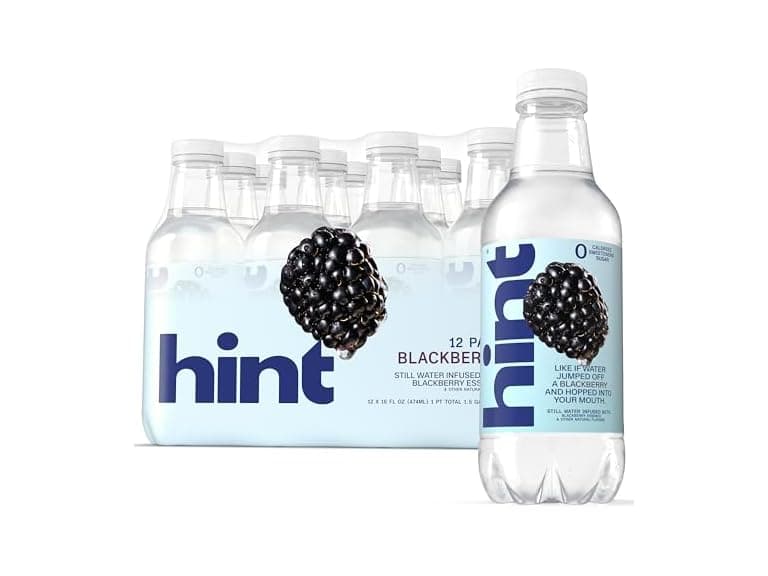 12PK Hint Fruit-Infused Bottled Water, Blackberry - Image 1