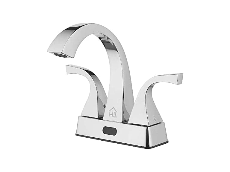 Homewerks Worldwide Centerset Touchless Chrome Bathroom Faucet - Image 1