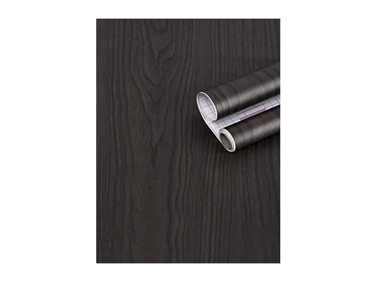 Art3d Vinyl Wood 17.3"x120" Black - Image 1