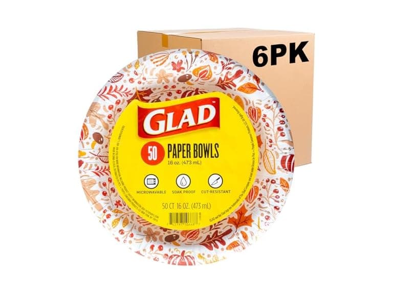 Glad Glad Everyday Disposable Paper Bowls wit - Image 1