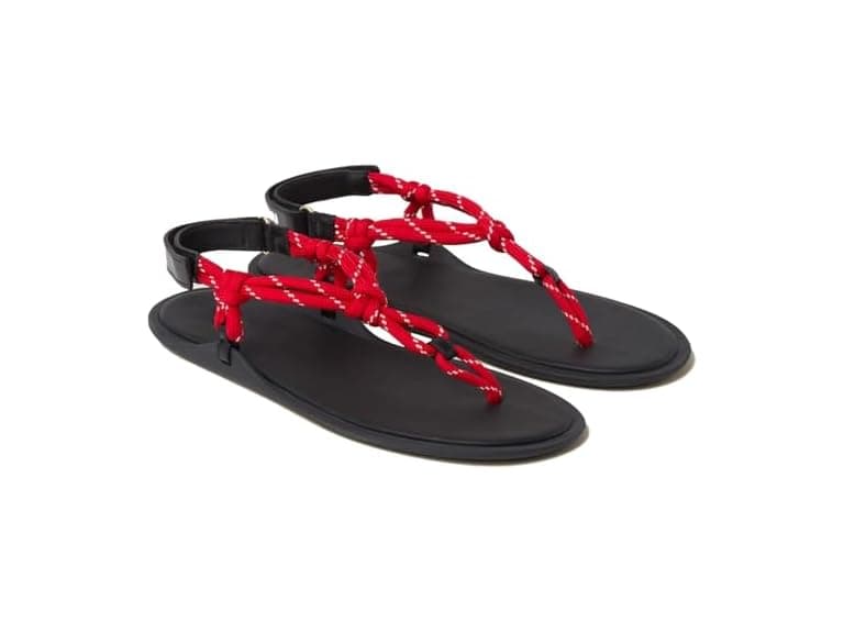 Molozoey Red Rope flats sandals - Image 1