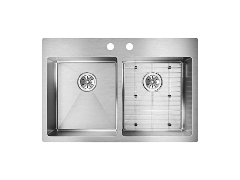 Elkay Crosstown 18 Gauge 2-Hole Equal Double Bowl Kit