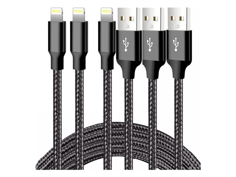 (3 Pack) Digital Basics 10FT Lightning to USB-A Cable - Image 1
