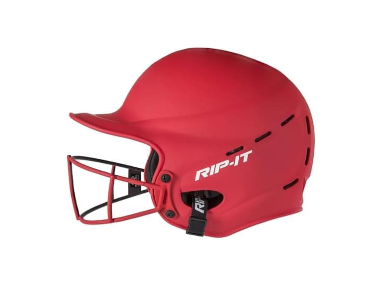 RIP-IT Vision Pro Softball Batting Helmet w/ Face Mask - Image 1