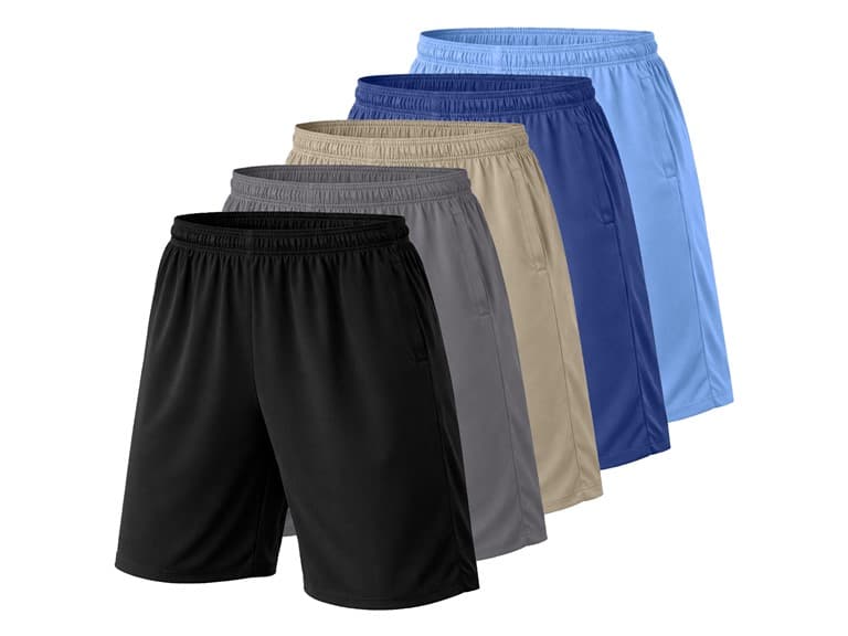 3Pk Or 5Pk Mens Poly Tech Lounge Shorts - Image 1
