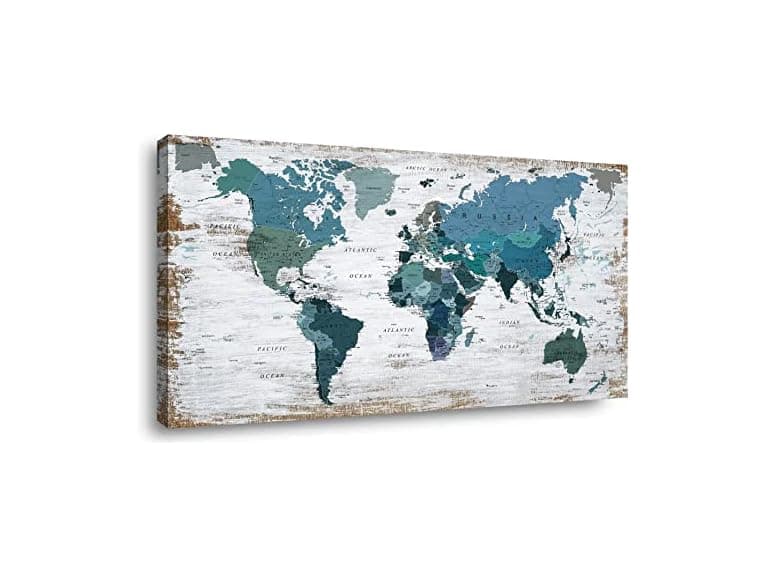 ZEYDRT World Map Wall Decor - Image 1